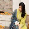 3 Pcs women's unstitched Embroidered suit - Image 3
