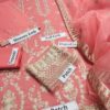 3 Pcs women's unstitched Embroidered suit - Image 2