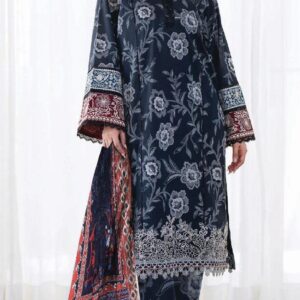 3 Pcs women's unstitched printed suit