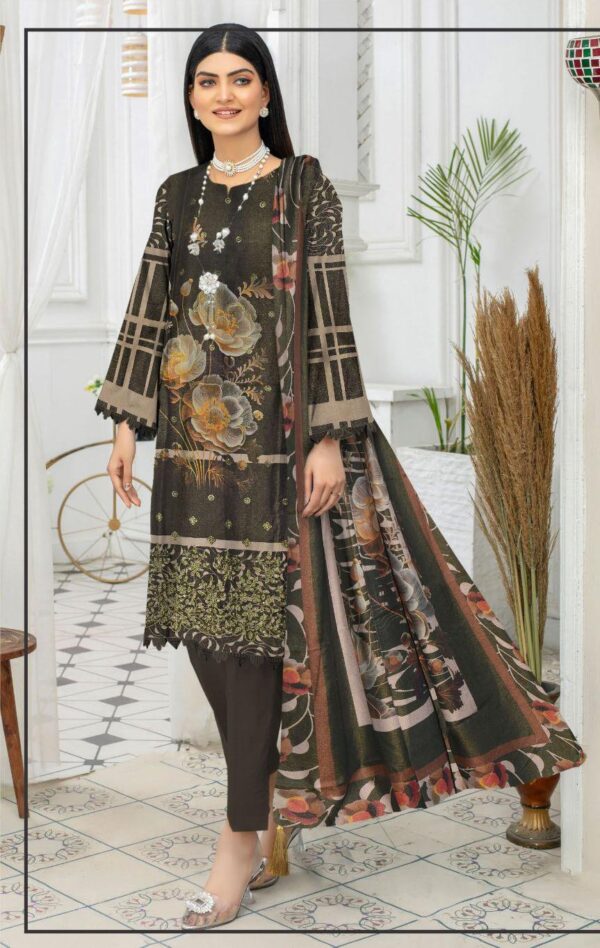 chic green suit with Embroidered suit 3 pcs