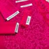 3 Pcs women's unstitched chikankari Embroidered suit - Image 3
