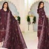 3 Pcs women's unstitched Embroidered suit - Image 2