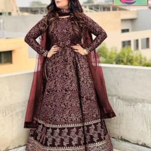 3 Pcs women's stitched Printed suit