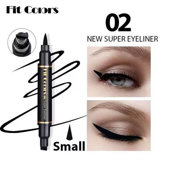 Waterproof Eyeliner -2 Pcs Smudge Proof Liquid Formula - Image 4