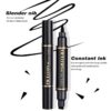 Waterproof Eyeliner -2 Pcs Smudge Proof Liquid Formula - Image 2