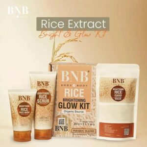 Skin brightening Rice Facial Kit - Whitening & Exfoliating Set