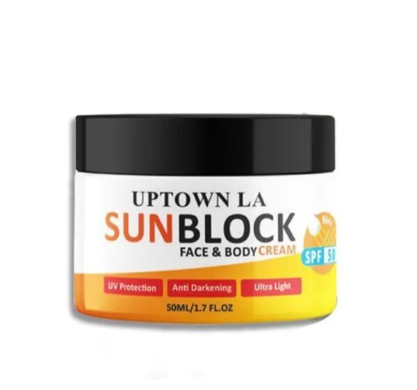 Creamy Sunblock For All Skin Types - Protects From Sunburn & Brightens Skin - Image 2