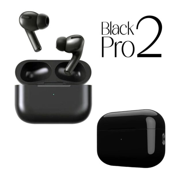 Black Airpods With Long Lasting Battery & Fast Charger