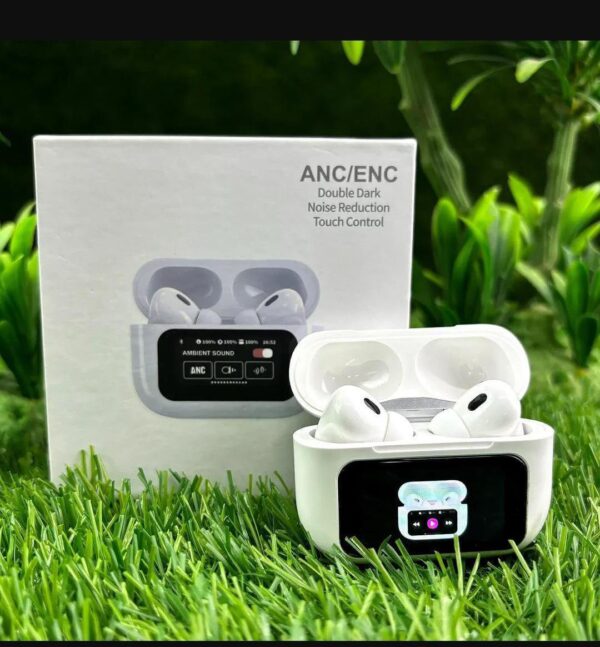 White Noise-Cancelling Earbuds With Smart Touch - Image 2