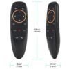 G10 Wireless Air Mouse Remote Control With Voice Option - Portable Black Design - Image 2