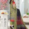 3 PCs Women's Unstitched Lawn Embroidered suit - Image 2