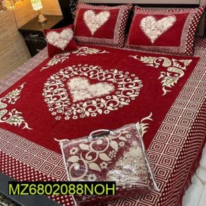 4Pcs Velvet Jaquard Bedsheet
