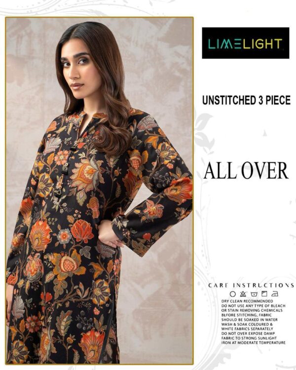 3 Pcs Women's Unstitched Printed Suit