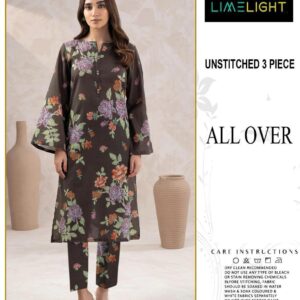 3 Pcs Women's Unstitched Printed Suit
