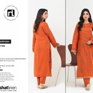 2 Pcs Women's Unstitched Embroidered Suit