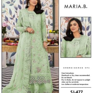 3PCs Women Unstitched Embroidered Suit
