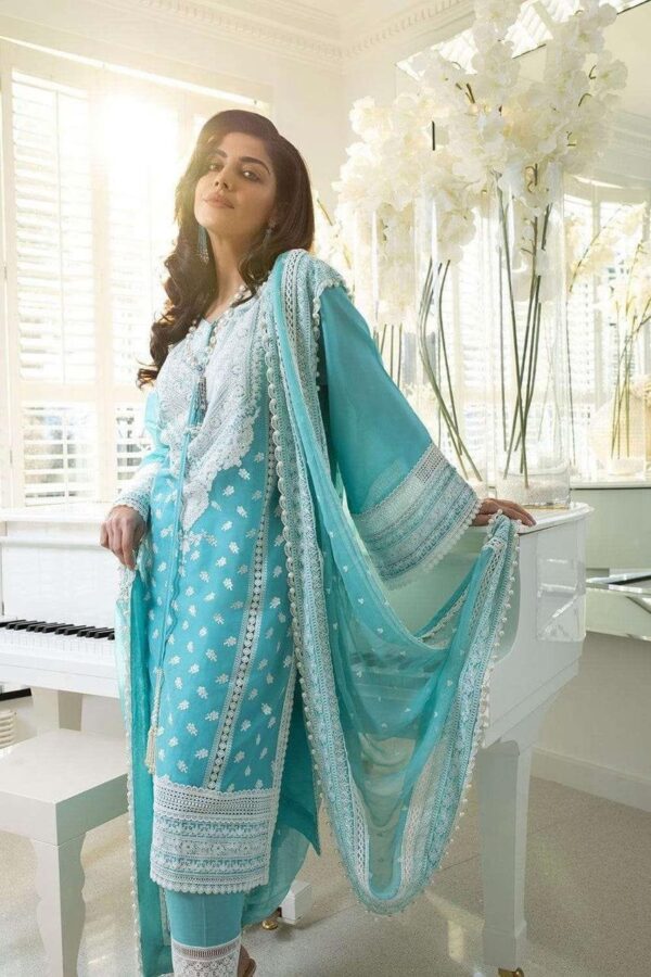 3PCs Women Unstitched Embroidered Suit