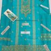 3PCs Women Unstitched Embroidered Suit - Image 3