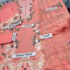 3 PCs Women Unstitched Embroidered Suit - Image 2