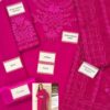 3PCs Women Unstitched Shiffon Embroidered Suit - Image 2