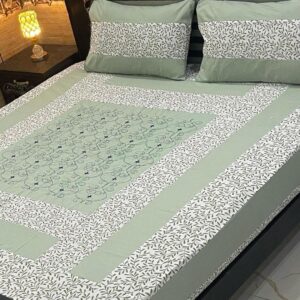 3PCs Cotton Sotton Patchwork Double Bedsheet