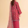 3PCs Women Unstitched Printed Suit - Image 2