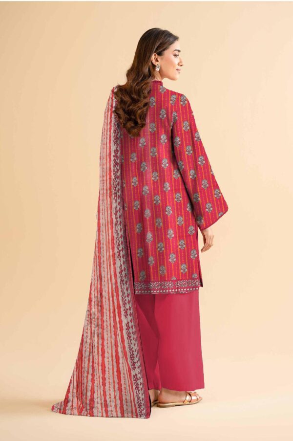 3PCs Women Unstitched Printed Suit - Image 2