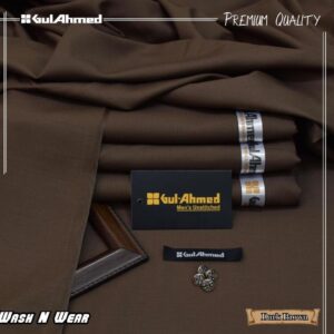Men's Unstitched Wool Plain Suit