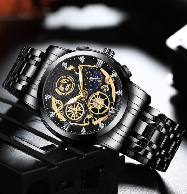 Men's Stainless Steel Quartz Chronograph Watch