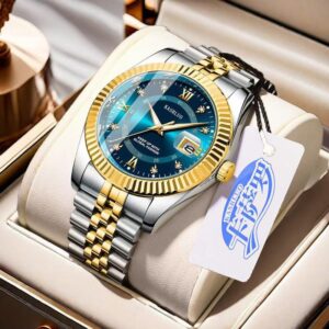 Men's non machenical Quartz log watch fashion causual High End High Value