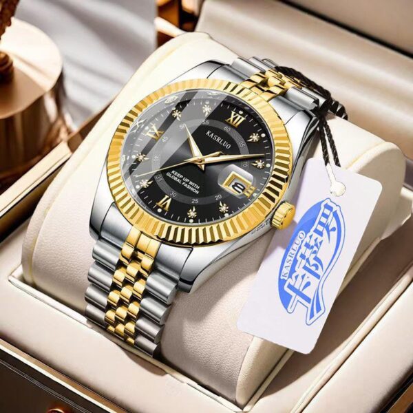 Men's non machenical Quartz log watch fashion causual High End High Value - Image 5
