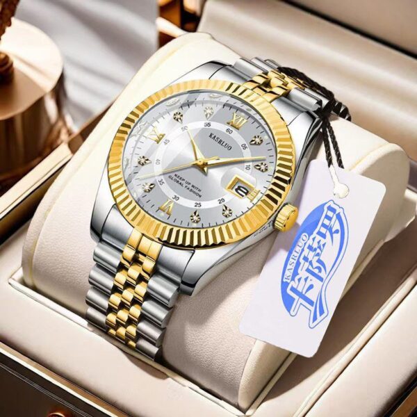 Men's non machenical Quartz log watch fashion causual High End High Value - Image 2