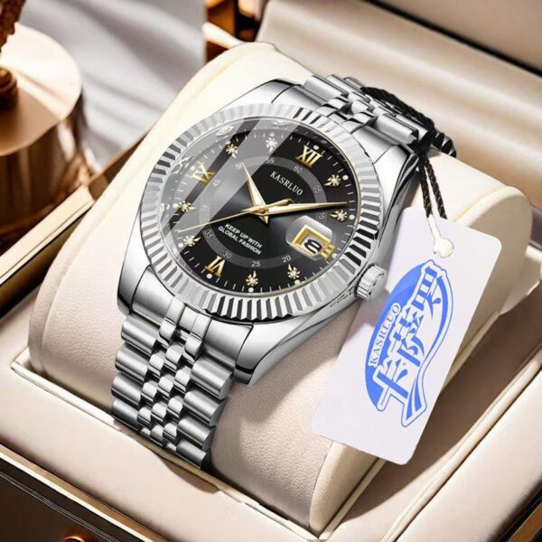 Men's non machenical Quartz log watch fashion causual High End High Value - Image 4