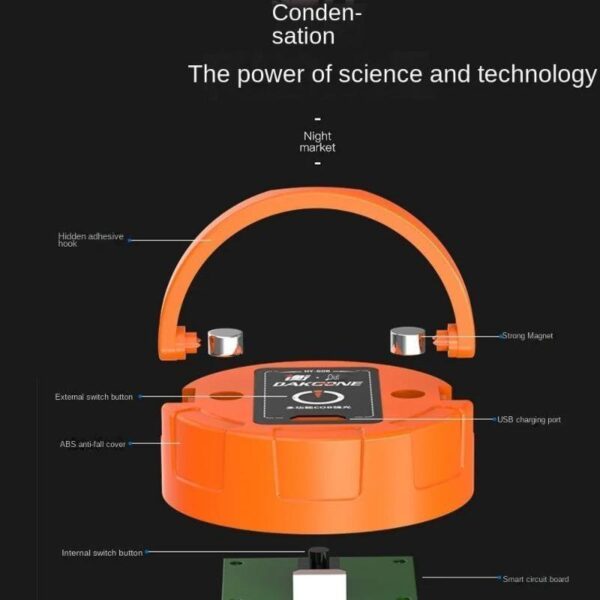 Rechargeable Type C Search Light For camping - Image 4
