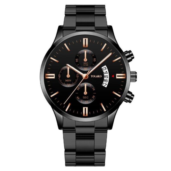Business Fashion 3 eyes Six needle Calendars Men's Watches - Image 3