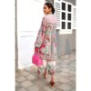 2 PCs Women's Stitched Khaddar Printed Shirt & Trouser Set - Image 2