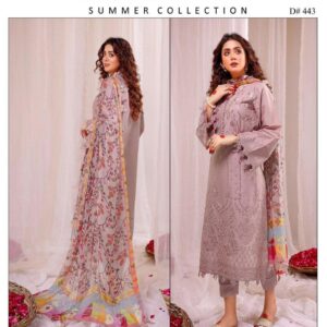 3 PCs Women's UnStitched Embroidered Suit