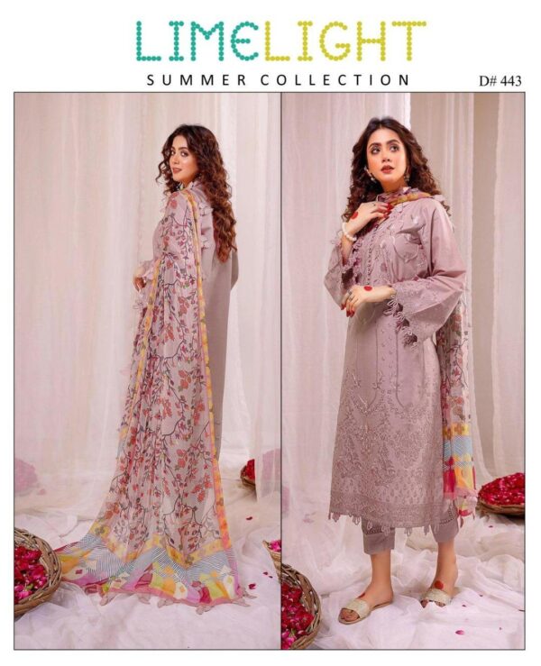 3 PCs Women's UnStitched Embroidered Suit