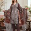 3 PCs Women's UnStitched Embroidered Suit - Image 3