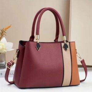 Stylish Maroon Rexine shoulder Bag For Women