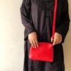 BagX- 3 PCs Women's PU Leather Handbag-Red - Image 3