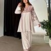 2 PCs Women's stitched Printed Suit - Image 2