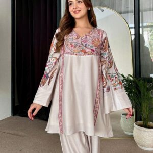 2 PCs Women's stitched Printed Suit