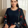 3 PCs Women's stitched Printed Suit - Image 2